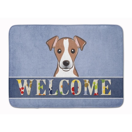 Carolines Treasures Jack Russell Terrier Welcome Machine Washable Memory Foam Mat BB1446RUG